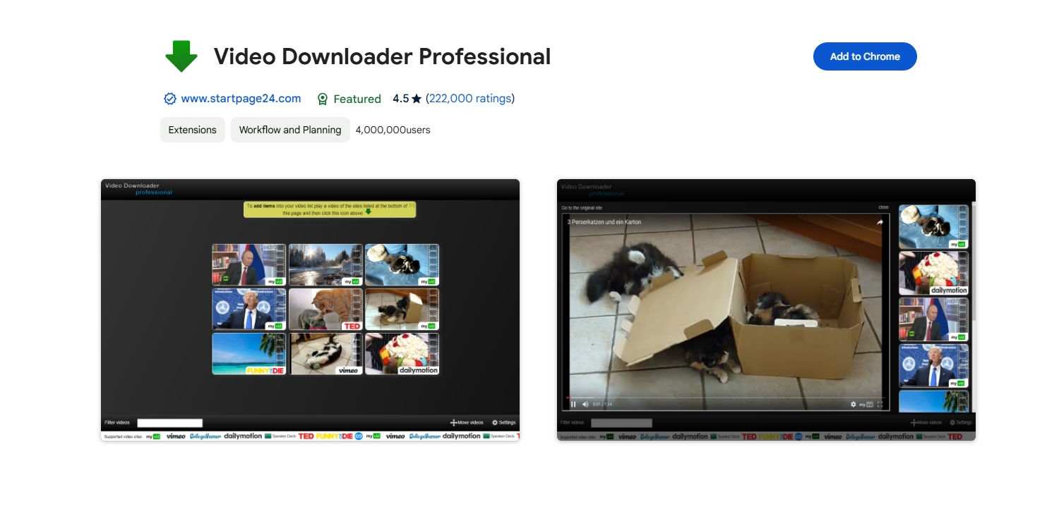 Video downloader profesionalni